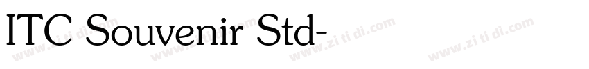 ITC Souvenir Std字体转换